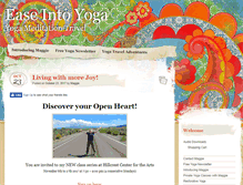 Tablet Screenshot of easeintoyoga.com